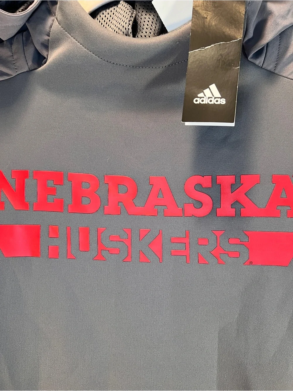 Adidas Nebraska Cornhuskers GameMode Jacket 2XLT NWT Hooded Anorak New Football